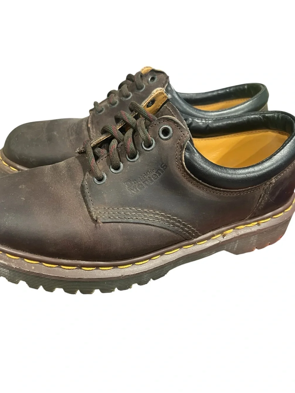 Vtg Dr. Martens 8053 Crazy Horse Leather Shoes Oxford Doc Martens Y2K Size 7